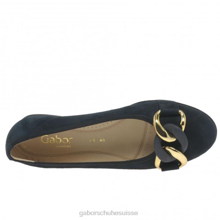 femmes daim bleu foncé chaussure VZ0VT6 chaussures décontractées sabia Gabor
