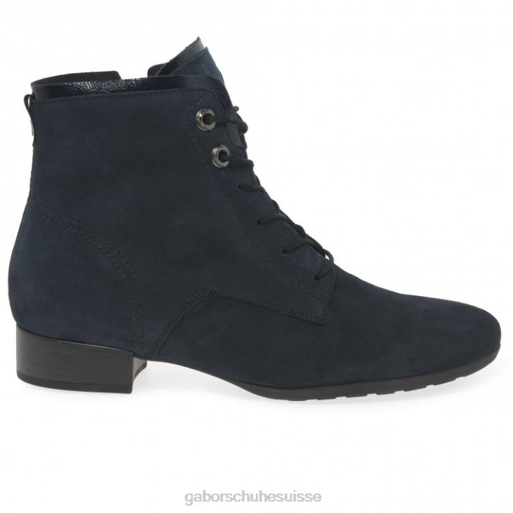 femmes daim bleu marine chaussure VZ0VT215 bottines bateau Gabor