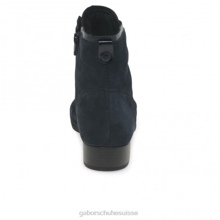 femmes daim bleu marine chaussure VZ0VT215 bottines bateau Gabor
