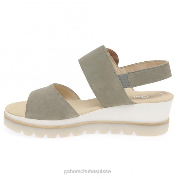 femmes daim chaussure VZ0VT157 sandales à talons compensés Gabor