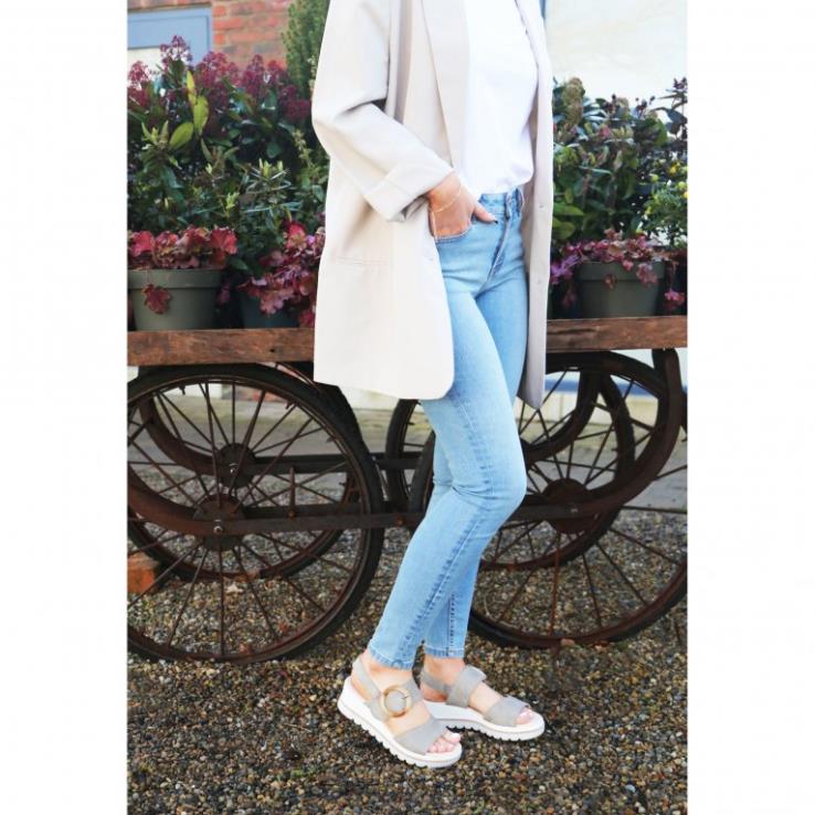 femmes daim chaussure VZ0VT157 sandales à talons compensés Gabor