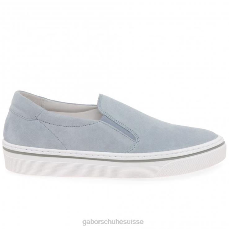 femmes daim ciel chaussure VZ0VT326 chaussures décontractées à enfiler avec boussole Gabor