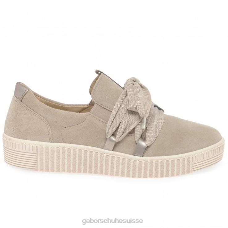 femmes daim de soie/muschel chaussure VZ0VT126 baskets casual valse Gabor