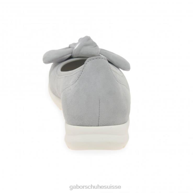femmes daim gris clair/métallisé chaussure VZ0VT21 chaussures salerne Gabor