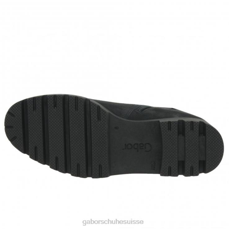 femmes daim gris foncé chaussure VZ0VT210 bottines chelsea newport Gabor