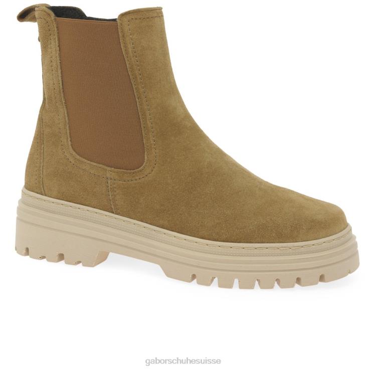 femmes daim lion chaussure VZ0VT235 bottines chelsea gazania Gabor