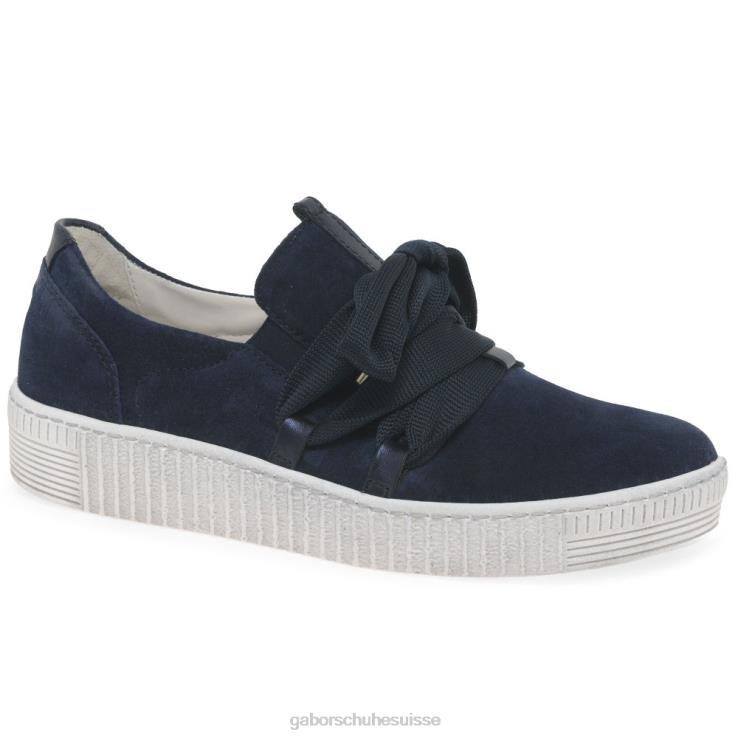 femmes daim marin chaussure VZ0VT129 baskets casual valse Gabor