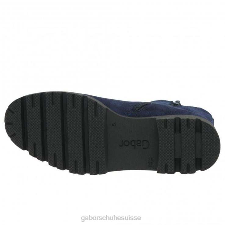 femmes daim marin chaussure VZ0VT211 bottines chelsea newport Gabor