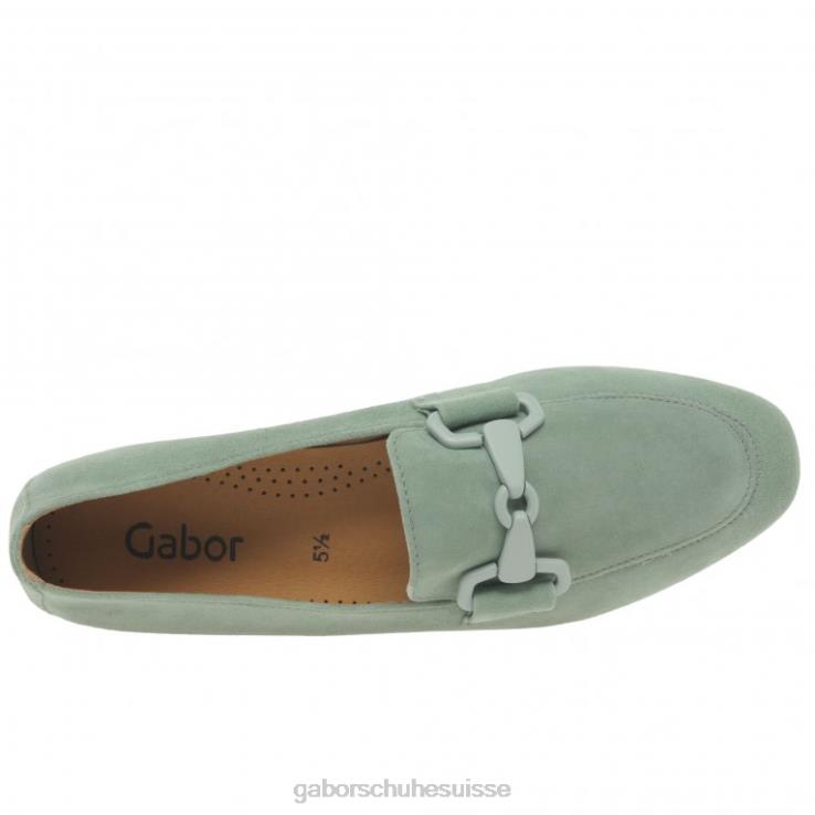femmes daim menta chaussure VZ0VT87 mocassins jangle Gabor