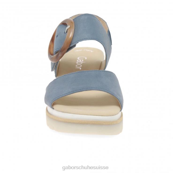 femmes daim nautique chaussure VZ0VT156 sandales à talons compensés Gabor