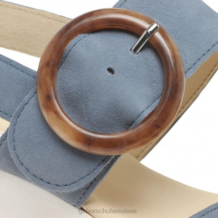 femmes daim nautique chaussure VZ0VT156 sandales à talons compensés Gabor