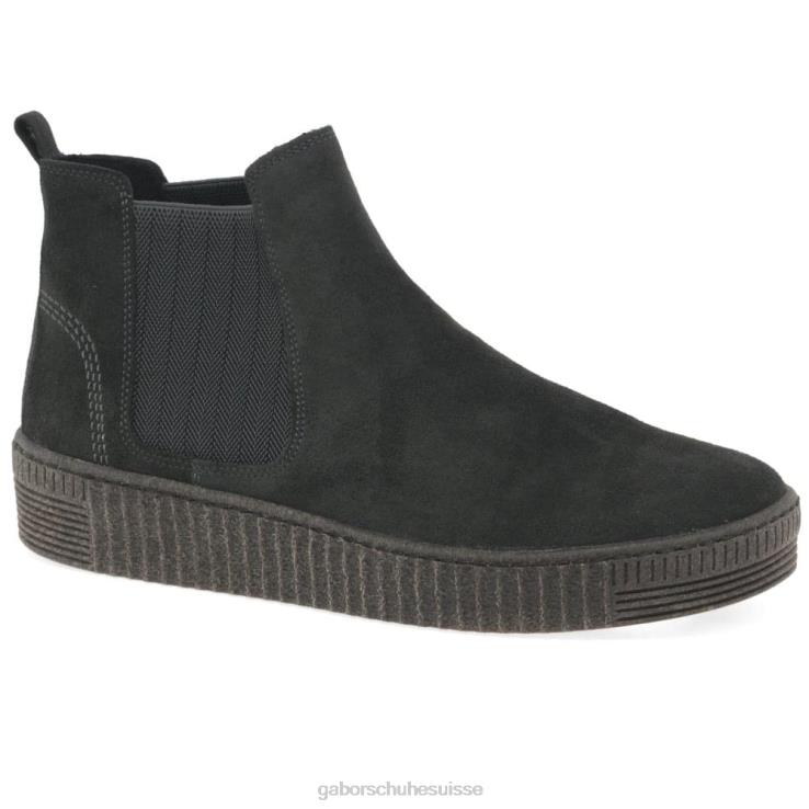 femmes daim poivre chaussure VZ0VT333 bottines chelsea lourdes Gabor