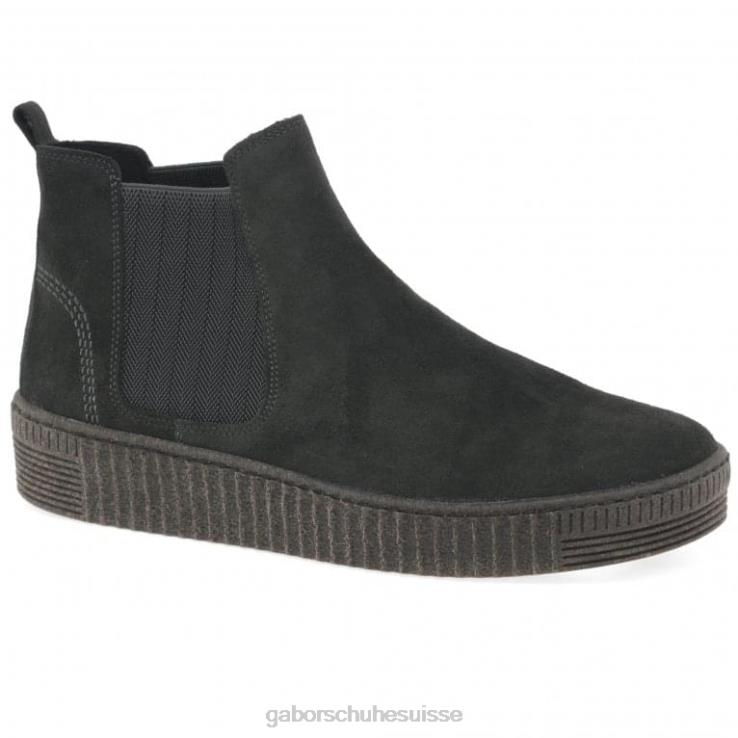femmes daim poivre chaussure VZ0VT333 bottines chelsea lourdes Gabor
