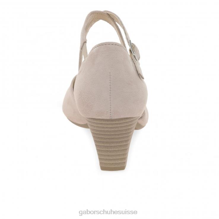 femmes daim rose antique SS22 chaussure VZ0VT28 Callow - escarpins modernes à brides croisées Gabor