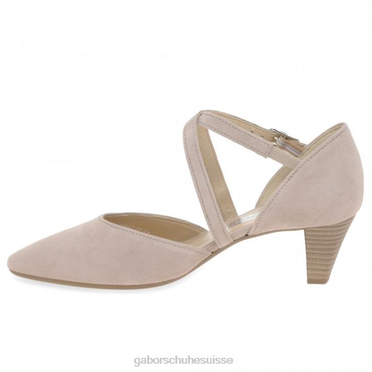 femmes daim rose antique SS22 chaussure VZ0VT28 Callow - escarpins modernes à brides croisées Gabor