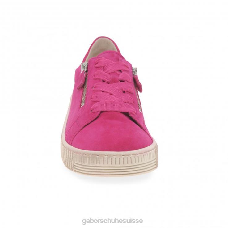 femmes daim rose chaussure VZ0VT124 chaussures décontractées sagesse Gabor