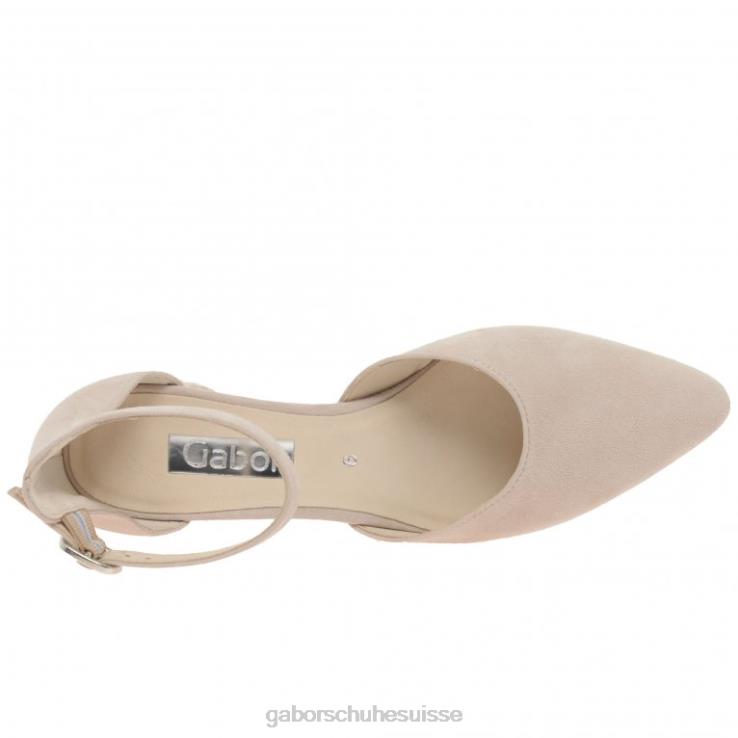 femmes daim rouge chaussure VZ0VT40 chaussures de gala ouvertes Gabor