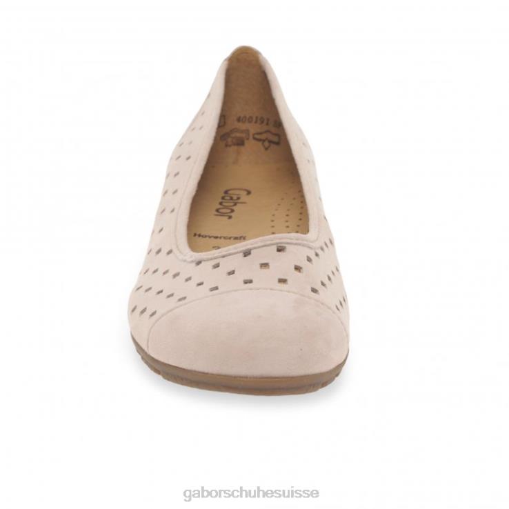 femmes daim rouge chaussure VZ0VT77 chaussures décontractées à volants et détails perforés Gabor