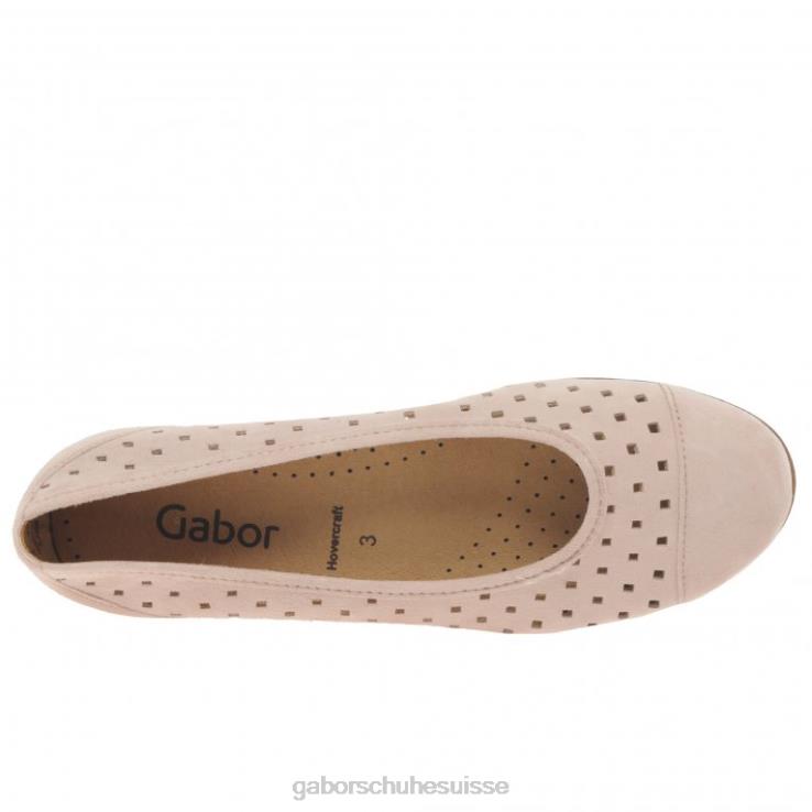 femmes daim rouge chaussure VZ0VT77 chaussures décontractées à volants et détails perforés Gabor