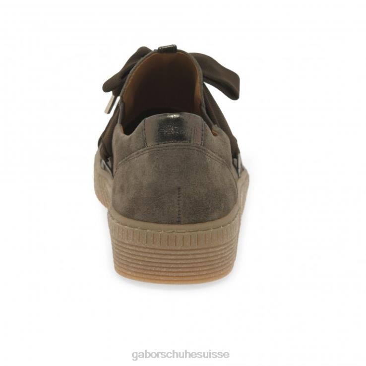 femmes daim tartufo chaussure VZ0VT128 baskets casual valse Gabor