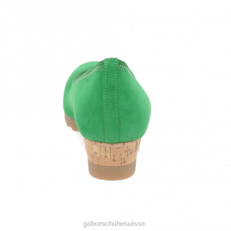 femmes daim vert chaussure VZ0VT119 chaussures à talons compensés epworth Gabor