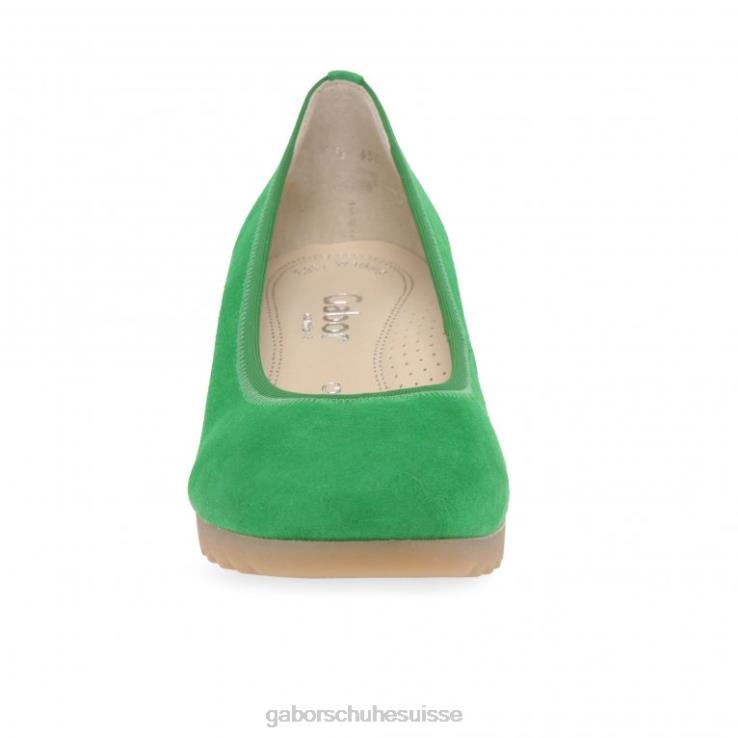 femmes daim vert chaussure VZ0VT119 chaussures à talons compensés epworth Gabor
