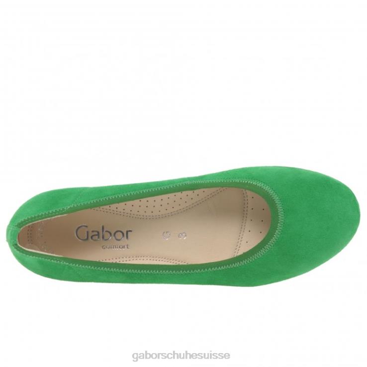 femmes daim vert chaussure VZ0VT119 chaussures à talons compensés epworth Gabor