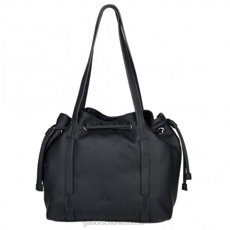 femmes impression noire accessoires VZ0VT292 sac porté épaule à lien de resserrage Malu Gabor