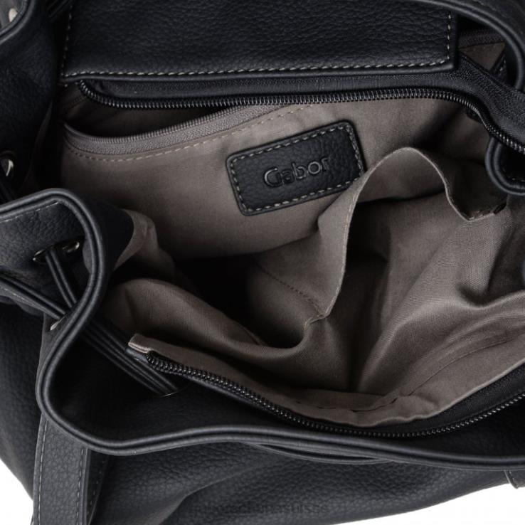 femmes impression noire accessoires VZ0VT292 sac porté épaule à lien de resserrage Malu Gabor