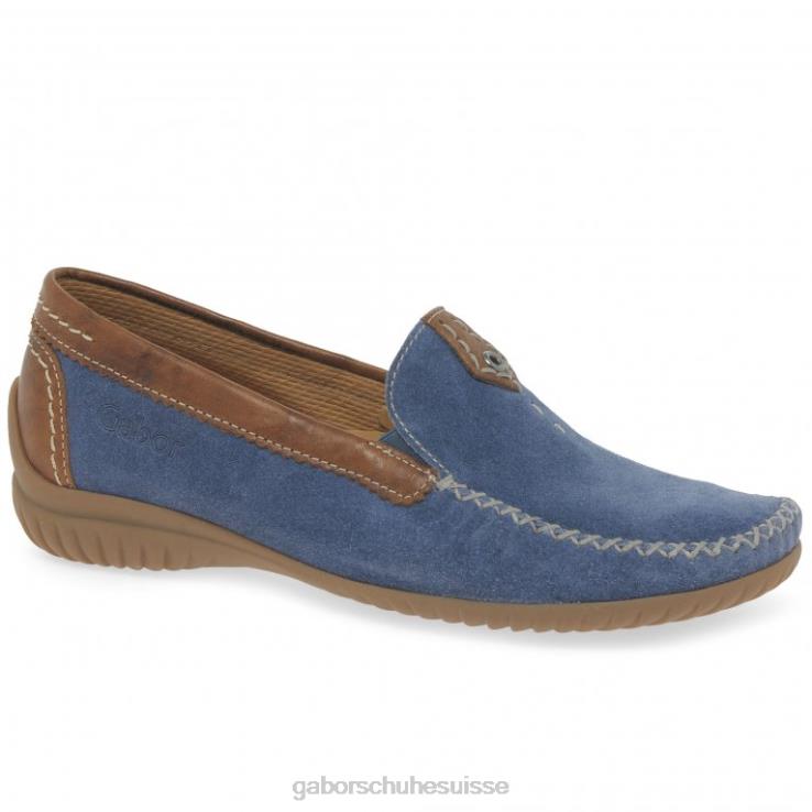 femmes jeans suède/whisky chaussure VZ0VT83 mocassins sportifs californiens Gabor