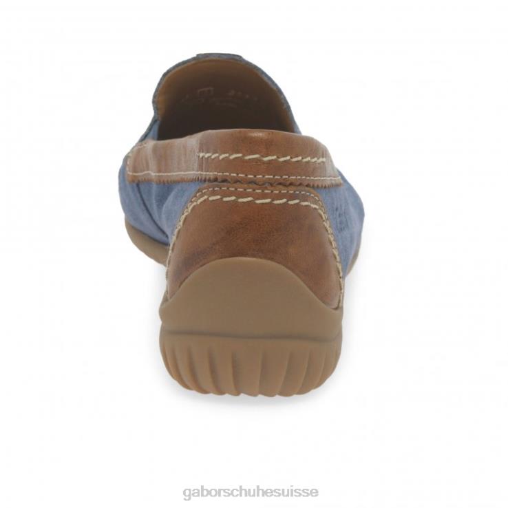 femmes jeans suède/whisky chaussure VZ0VT83 mocassins sportifs californiens Gabor
