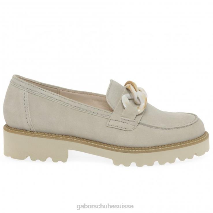 femmes lin suède chaussure VZ0VT323 mocassins marguerites Gabor