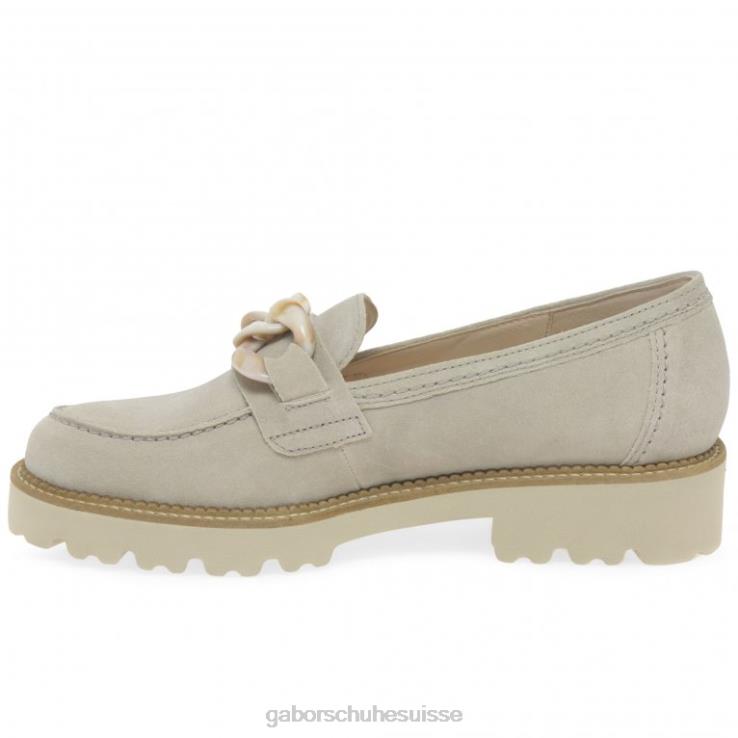 femmes lin suède chaussure VZ0VT323 mocassins marguerites Gabor