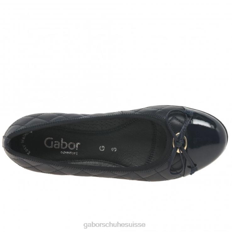 femmes marine/brevet chaussure VZ0VT13 ballerines perce-neige Gabor