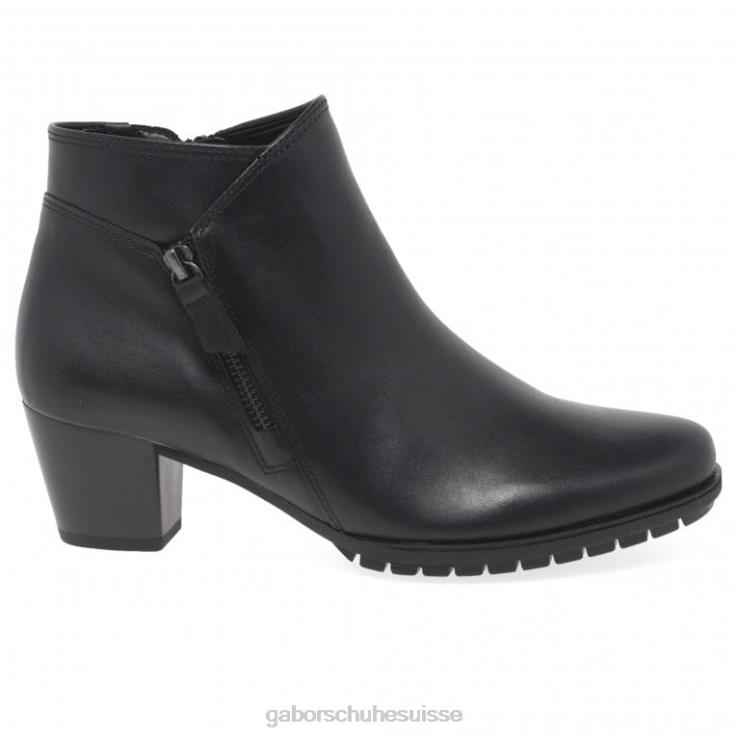 femmes noir chaussure VZ0VT187 bottines à fermeture zippée olivetti Gabor
