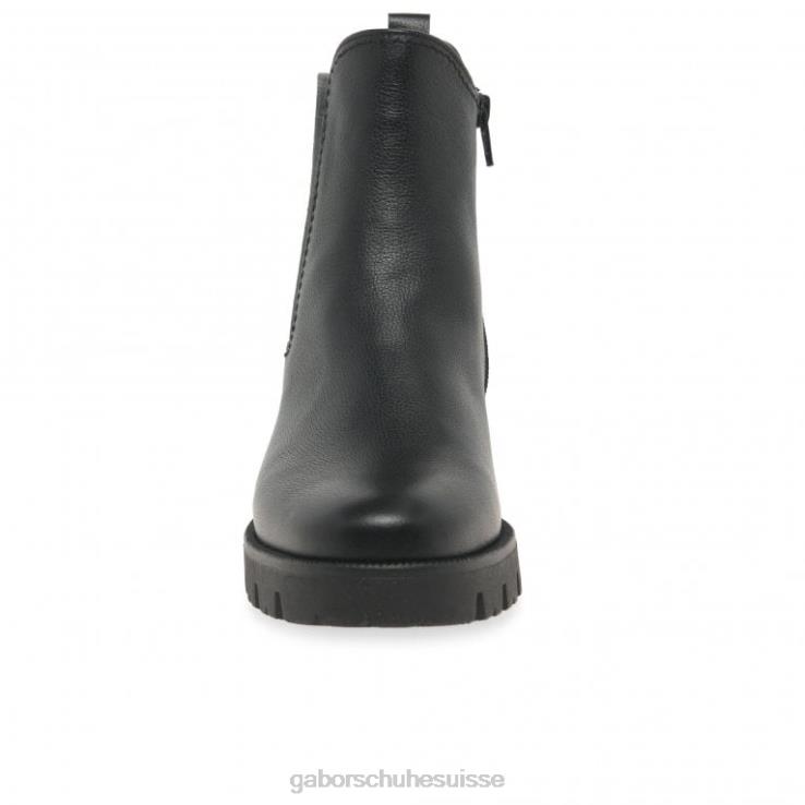 femmes noir chaussure VZ0VT213 bottines chelsea newport Gabor