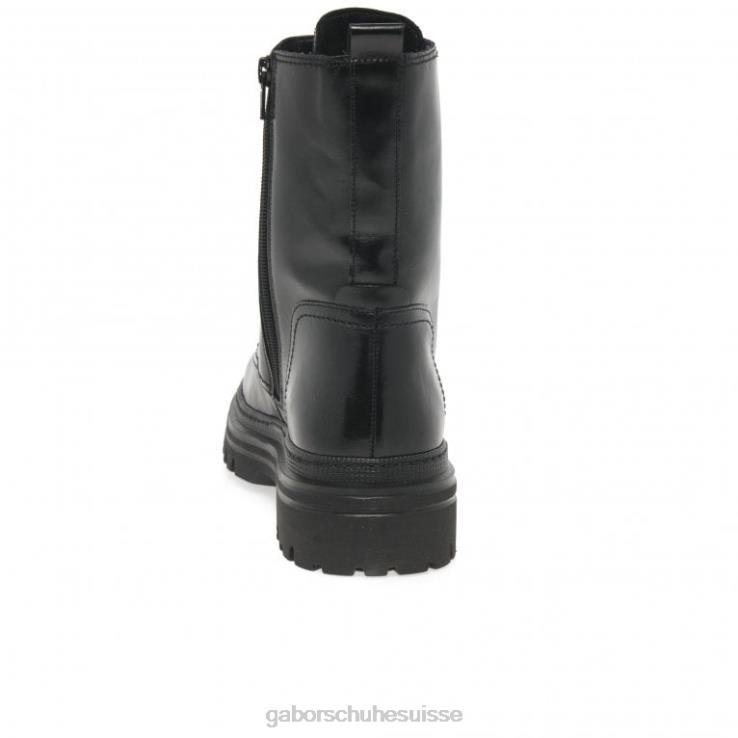 femmes noir chaussure VZ0VT234 bottes militaires de Gênes Gabor