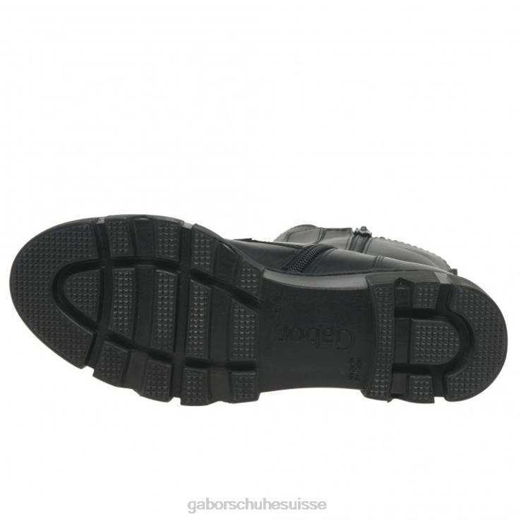 femmes noir chaussure VZ0VT242 botte de motard joy Gabor