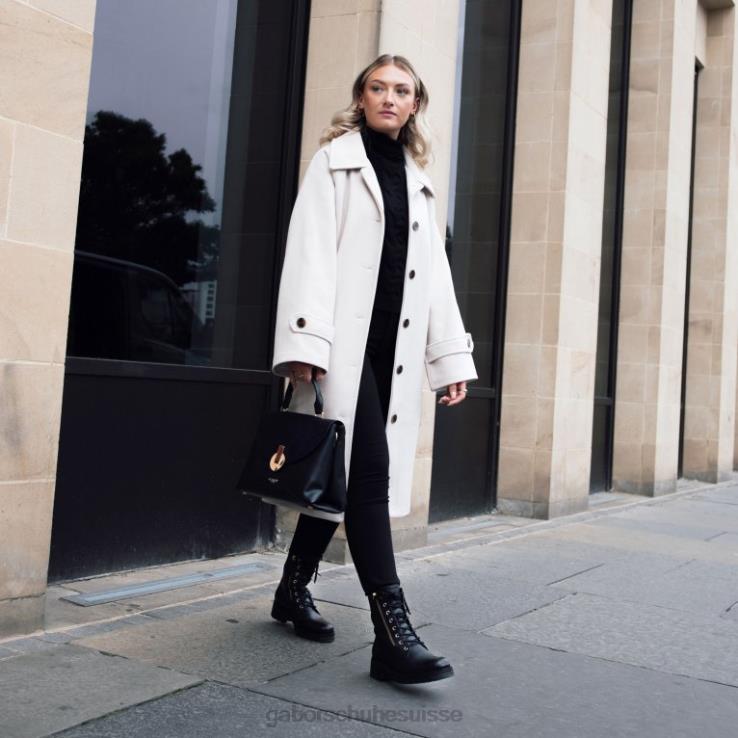 femmes noir chaussure VZ0VT253 servir des bottes de motard Gabor