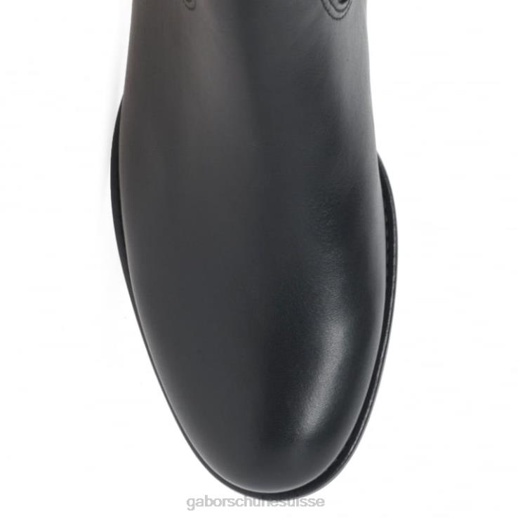 femmes noir chaussure VZ0VT264 bottes hauteur genou brook Gabor