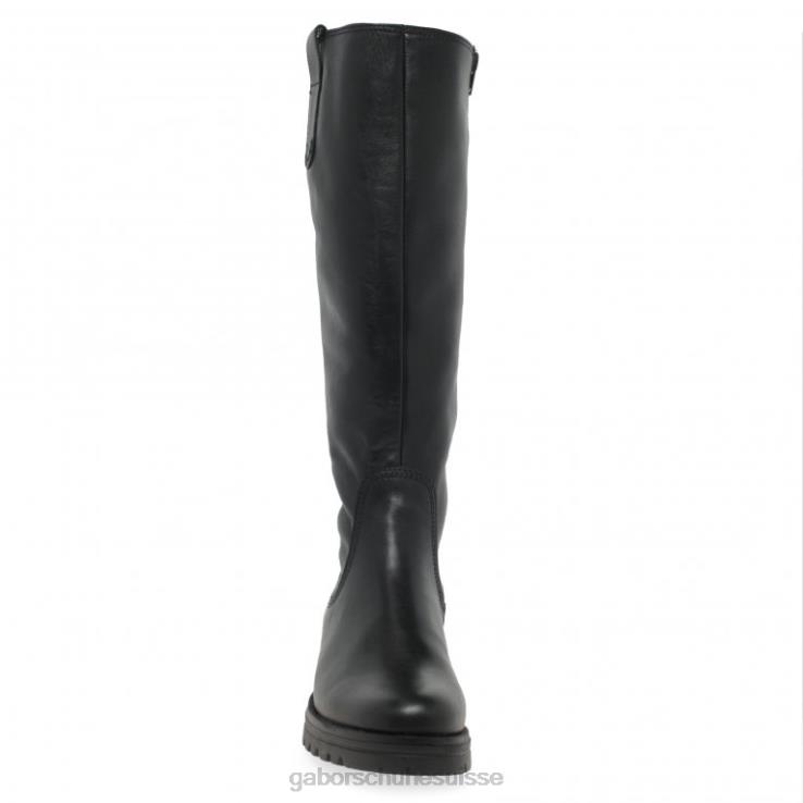 femmes noir chaussure VZ0VT266 bottes hauteur genou sadberge l Gabor
