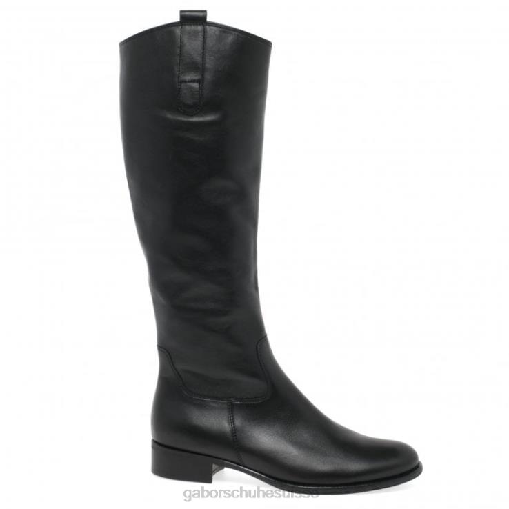 femmes noir chaussure VZ0VT267 bottes longues brook m mi-mollet Gabor