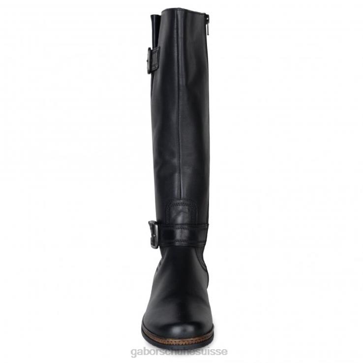 femmes noir chaussure VZ0VT275 bottes nevada (m) hauteur genou Gabor