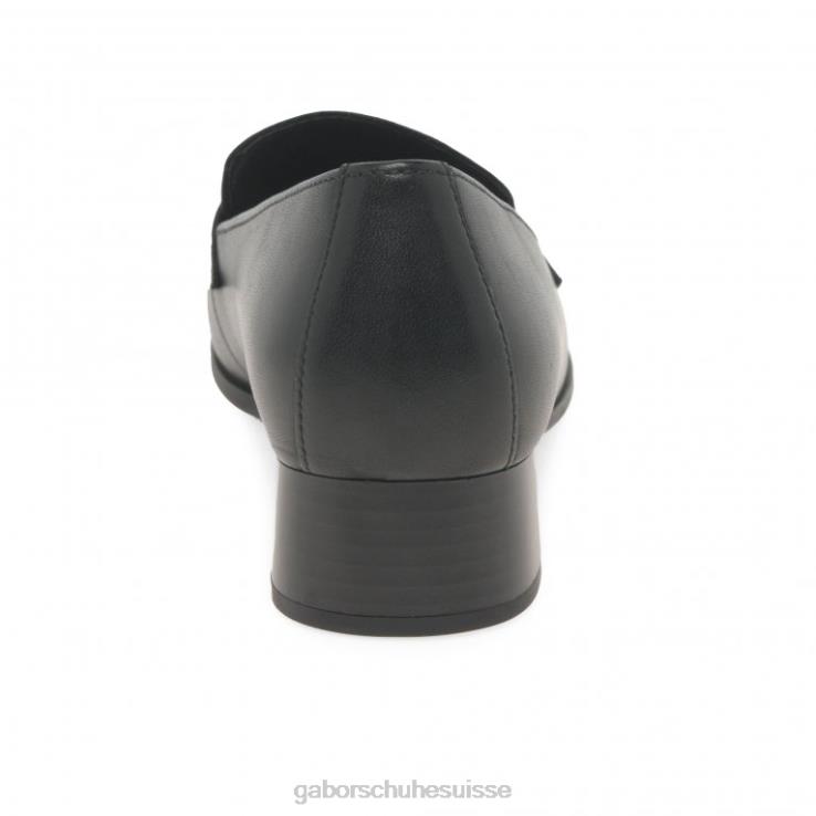 femmes noir chaussure VZ0VT322 mocassins droit Gabor