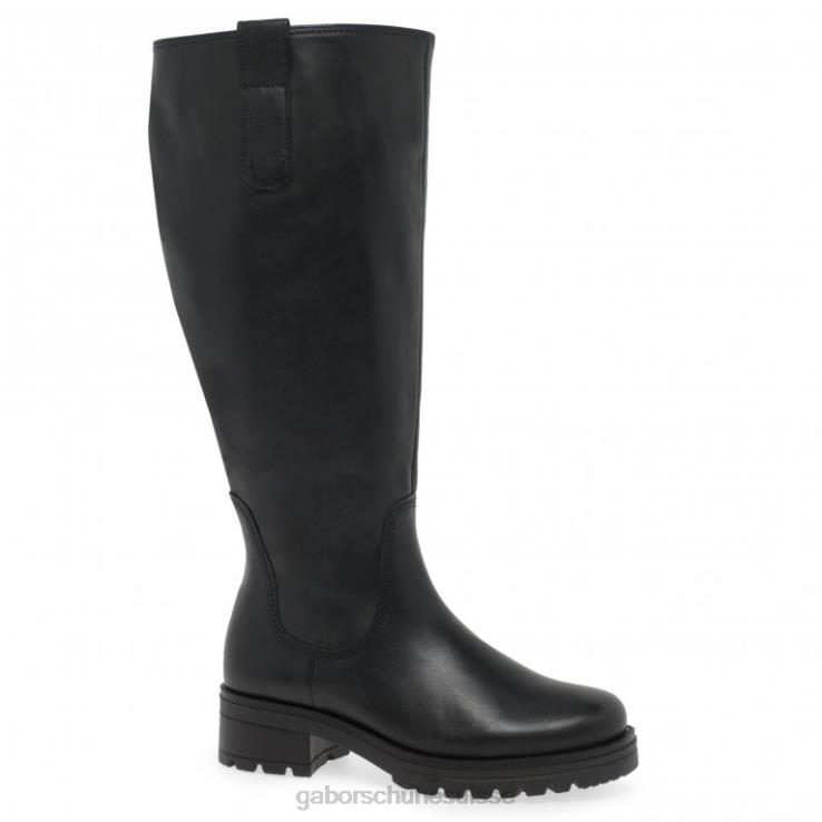 femmes noir chaussure VZ0VT336 bottes hauteur genou sadberge xl Gabor