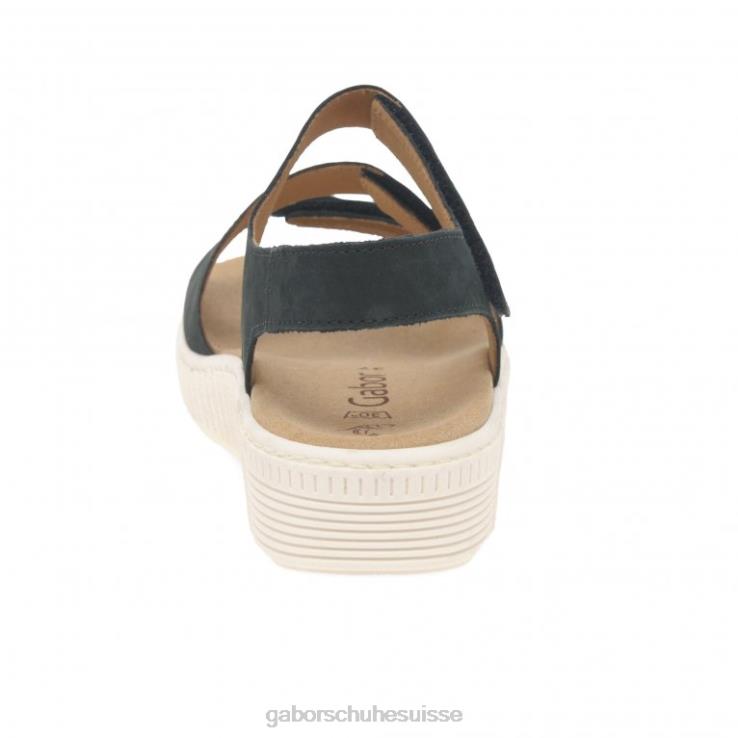femmes nubuck bleu nuit chaussure VZ0VT170 sandales à soucis Gabor