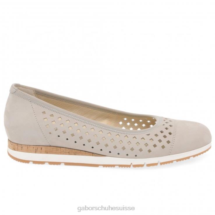 femmes nubuck poudré chaussure VZ0VT2 chaussures à détails de baies Gabor