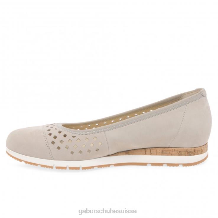 femmes nubuck poudré chaussure VZ0VT2 chaussures à détails de baies Gabor
