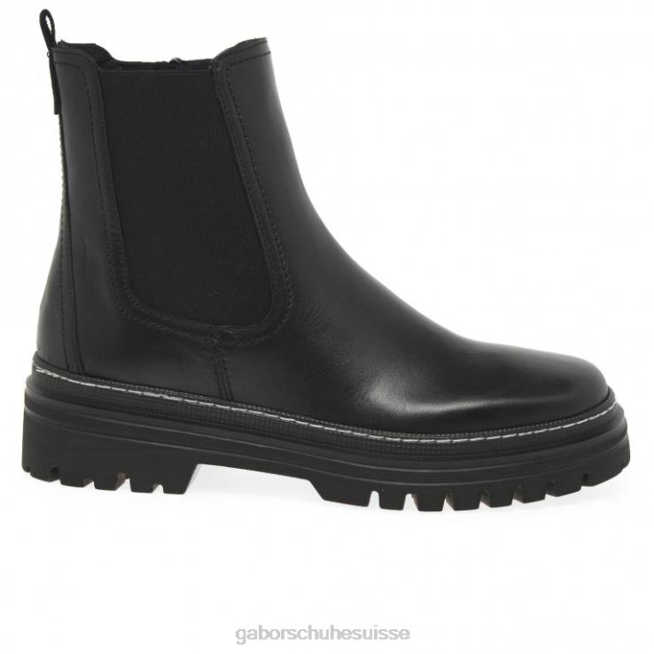 femmes point noir/blanc chaussure VZ0VT236 bottines chelsea gazania Gabor