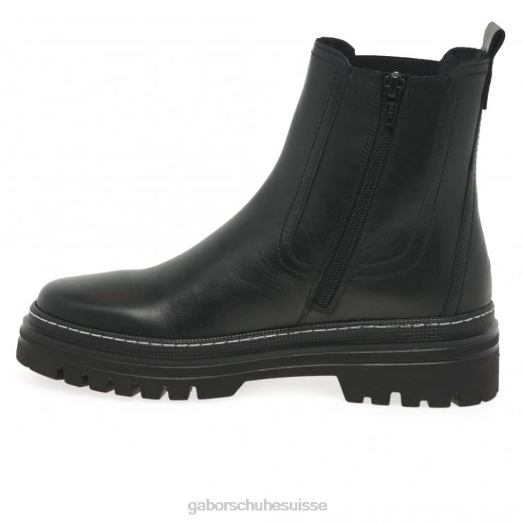 femmes point noir/blanc chaussure VZ0VT236 bottines chelsea gazania Gabor